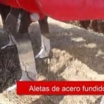 Aletas de acero fundido tunasteno