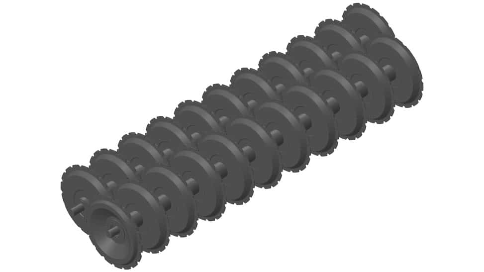 Rodillo Doble Perfil V